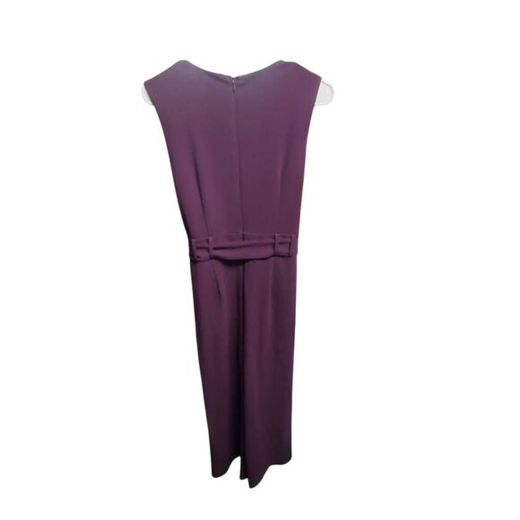 Shelby and Palmer Sleeveless V Neck Split Flare Leg Jumpsuit, Size 14 - Picture 3 of 12